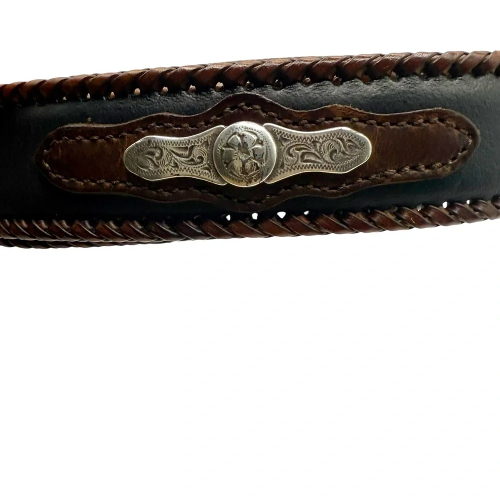 Nocona Women’s Leather‎ Braided Western Cowgirl Belt size 38